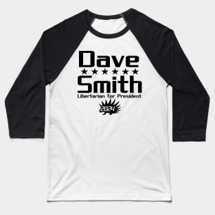 Dave Smith for President 2024 Baseball T-Shirt